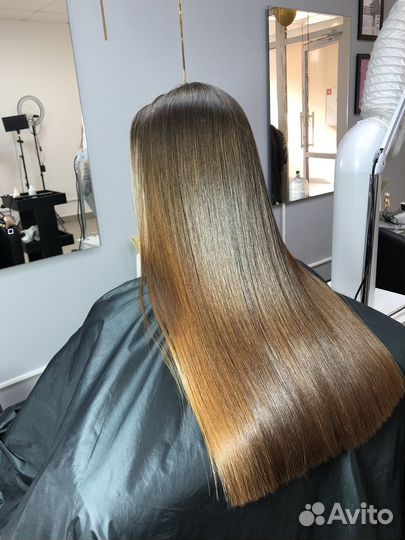 Кератиновое выпрямление