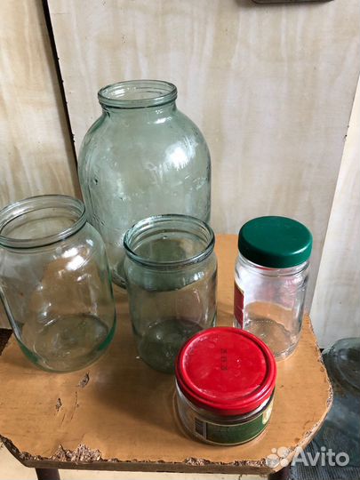 Банки разного обьема, банки с метал крышками
