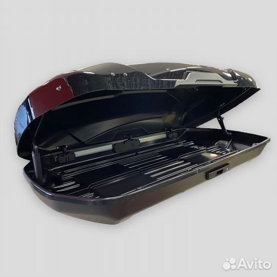 Бокс на крышу 450 л черный глянцевый