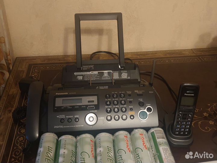 Факс panasonic kx-fc278 с красящей пленкой,бумагой