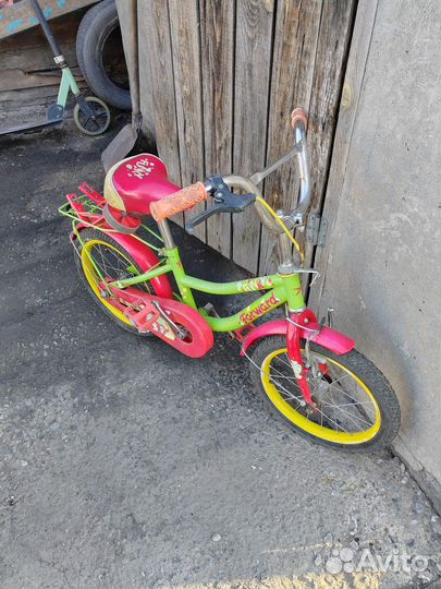 Детский велосипед для девочки 4 года до 7 лет