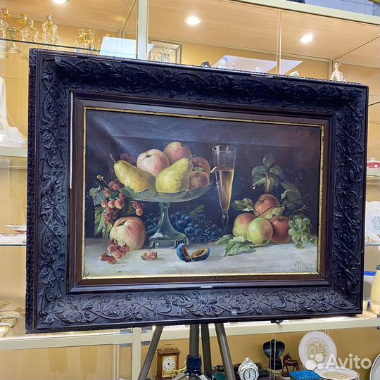 Антикварная картина, Хрусталев А.И., масло/холст