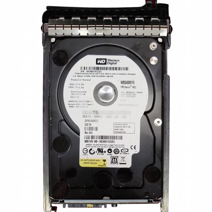 [WM327] Жесткий Диск Dell 500gb Sata3 3,5" Hdd Wm327