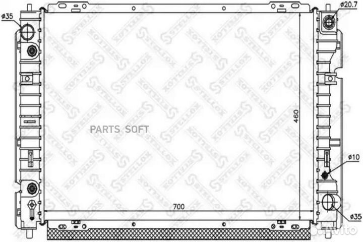 Радиатор Mazda Tribute 2.0 01 1025775SX