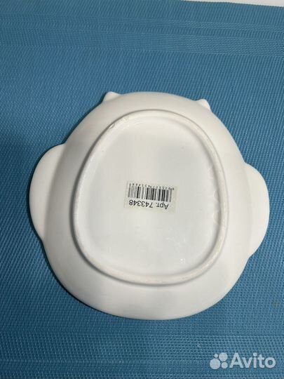 Тарелка и чашка новогодние с подставкой