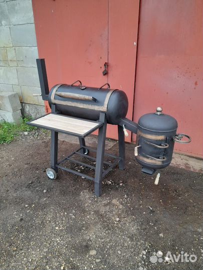 Мангал коптильня смокер гриль на дачу