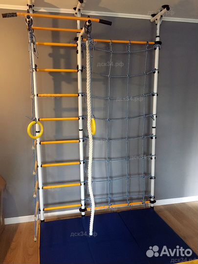 Детский спортивный комплекс с сеткой распорный Юа