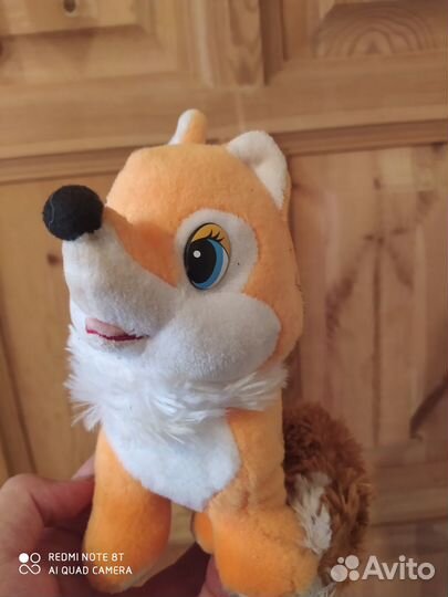 Мягкие игрушки лиса, лисёнок и 2 медвеженка