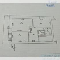 2-к. квартира, 46,9 м², 3/3 эт.