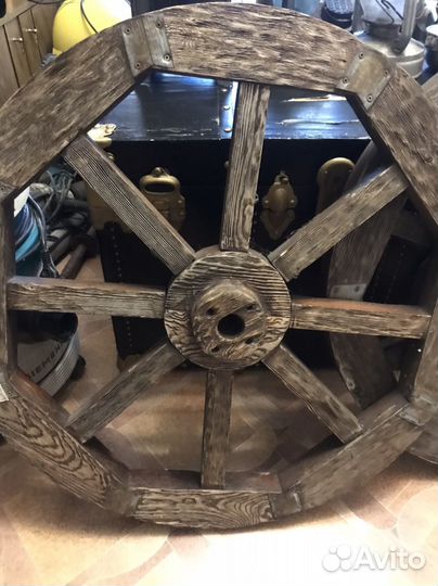 Колесо от телеги самодел