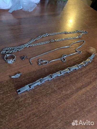 Серебрянные браслеты цепи,сталь
