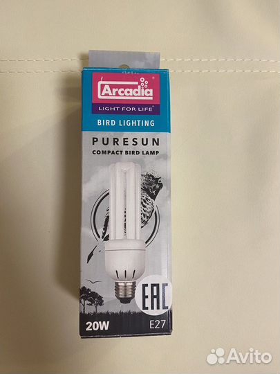 Ультрафиолетовая лампа Arcadia для птиц