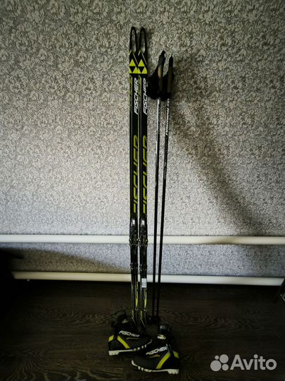 Лыжи беговые fisher carbonlite scate (до 55 кг)