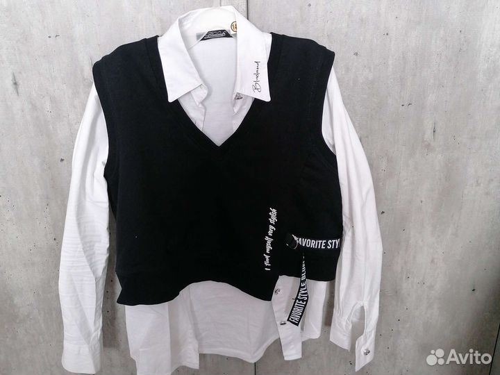 Рубашка, жилетка