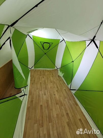 Зимняя палатка ст-1621 куб двойная 200х400х215