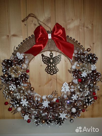 Венок новогодний рождественский