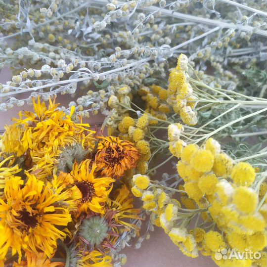 Антипаразитарный сбор - полынь, пижма, календула