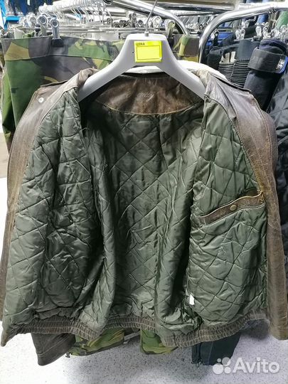 Бомбер кожаный пилот 2XL