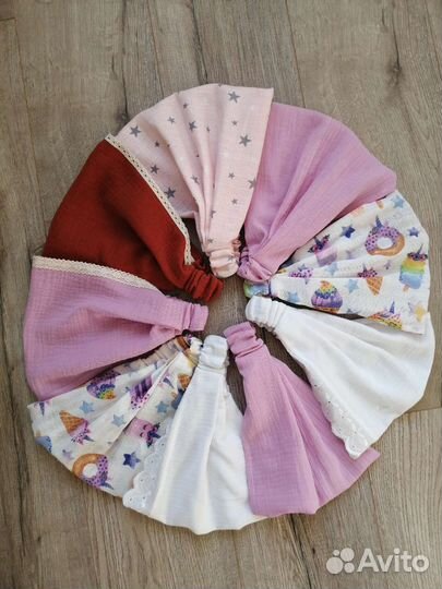 Бандана платок косынка слюнявчик из муслина