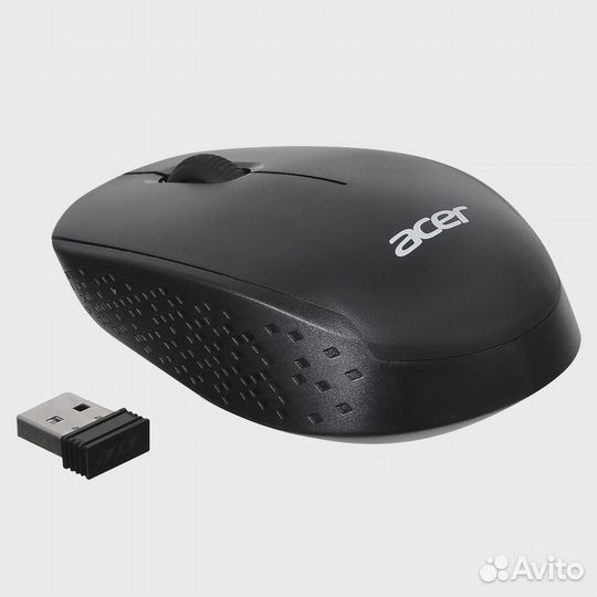 Мышь Acer OMR020 черный оптическая 1200dpi беспров. USB для ноутбука 3but (ZL.mceee.006)