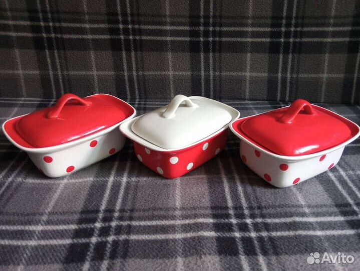 Посуда керамическая в горошек