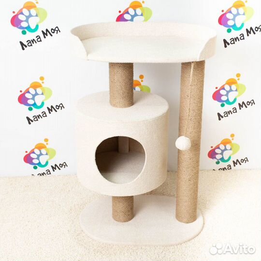 Домик для кошек, когтеточка арт22. Новый, 90 см