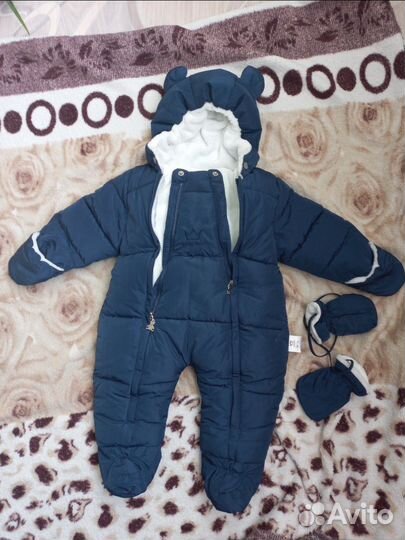 Зимний комбинезон для мальчика 68 74