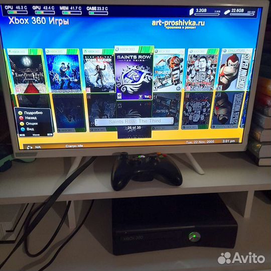 Xbox 360 Slim 250гб прошитый Freeboot