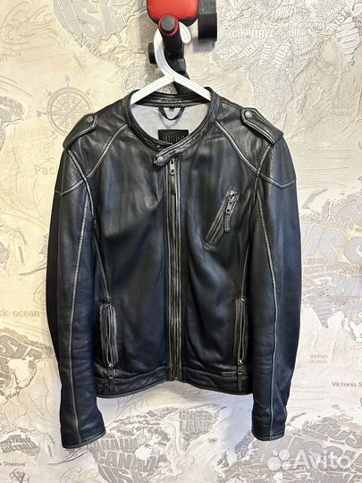 Мотокуртка кожаная мужская