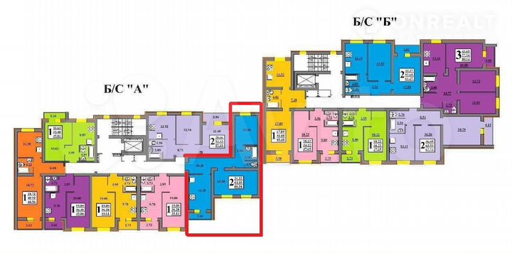 2-к. квартира, 61 м², 5/10 эт.