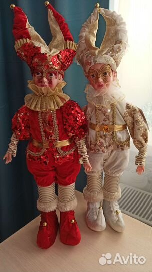 Кукла механическая шут 55 см/ новая