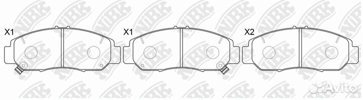 Колодки тормозные дисковые перед