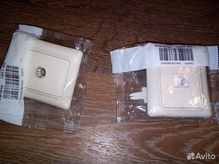 Розетка для TV антенны и для телефона Legrand