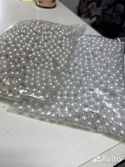 Бусины «10» жемчуг