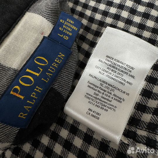 Винтажная фланелевая рубашка Polo Ralph Lauren Vin