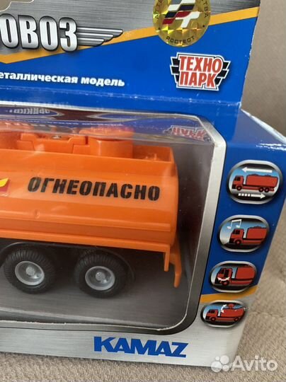 Модель Камаз Бензовоз, 1:43