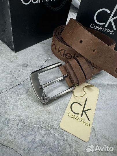 Кожаный ремень Calvin Klein