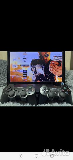 Sony PS3 Slim 320gb +2 джойстика +18 игр Прошита