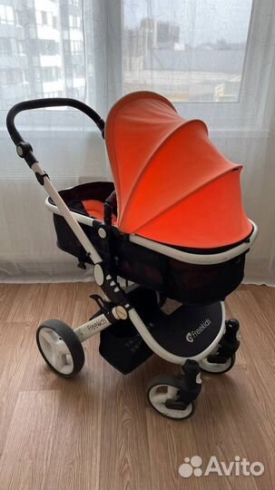 Коляска-трансформер FreeKids (оранжевая), б/у
