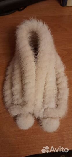 Повязка на голову из меха норки, новая