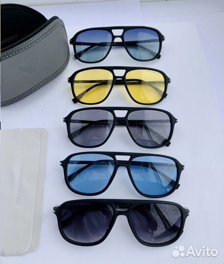 Очки emporio armani желтые поляризационные