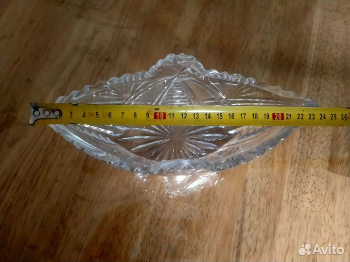 Ваза конфетница хрустальная