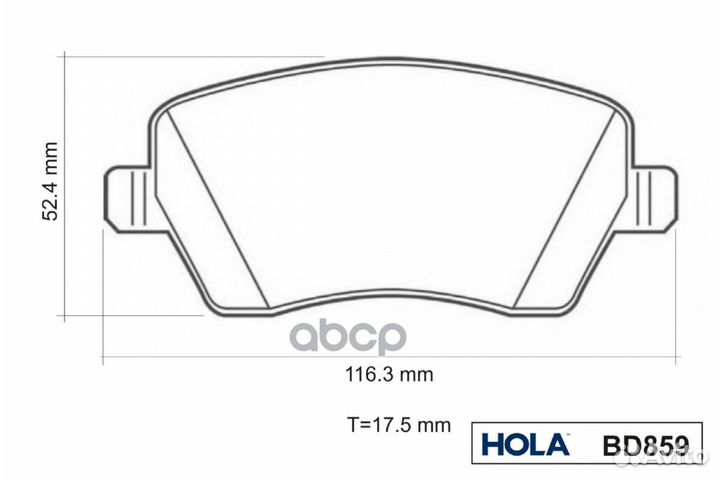 Тормозные колодки дисковые LADA Vesta, Largus