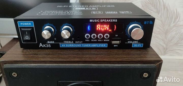 Усилитель звука ак 35 с bluetooth и тюнером