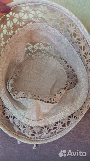 Панама льняная женская