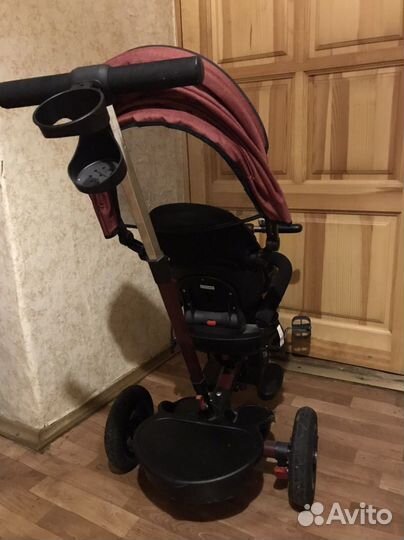 Велосипед трехколесный Kreiss с тентом и ручкой