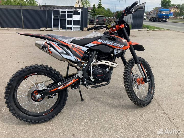 Мотоцикл Кросс Motoland CRF 250 (172FMM) оранжевый