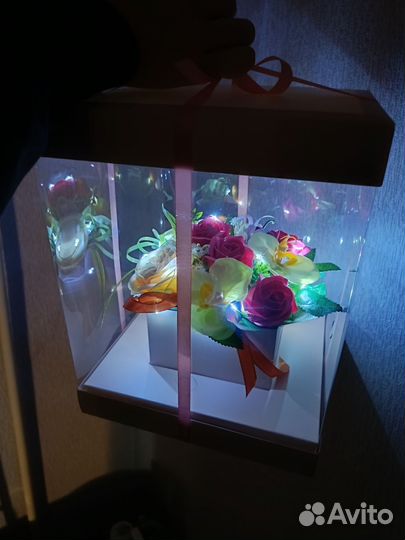 Цветы из мыла букет подарок