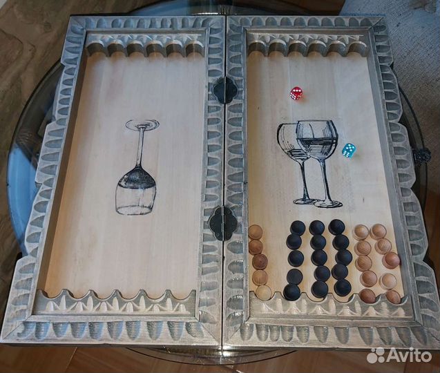 Нарды ручной работы резные