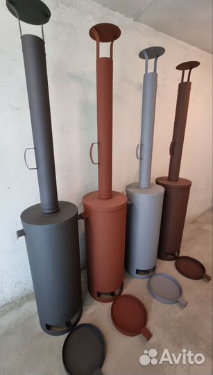 Печь для бассейна на дровах из нержавеющей стали